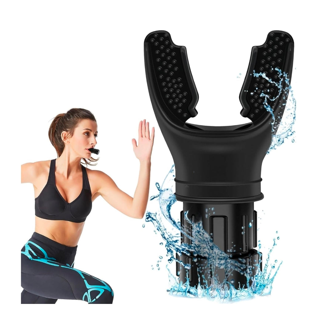 Lung Training Breathing Exerciser - Adjustable Resistance Respiratory Muscle Trainer